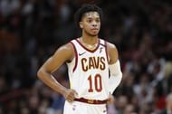 Darius Garland #10 of the Cleveland Cavaliers.